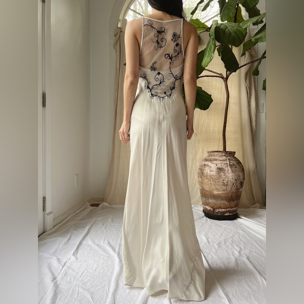 Victoria's Secret Cream and Black Chemise